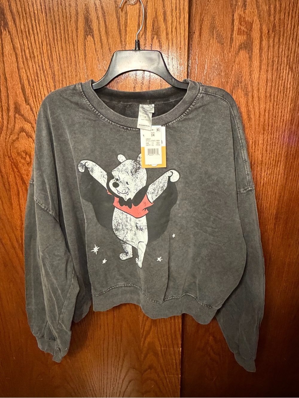 POOH BAT CROPPED SWEATSHIRT